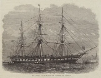 The American Frigate Franklin off Gravesend
